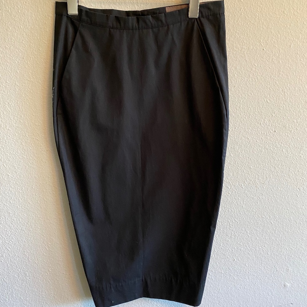 RICK OWENS Classic pencil skirt, size 40 black chic